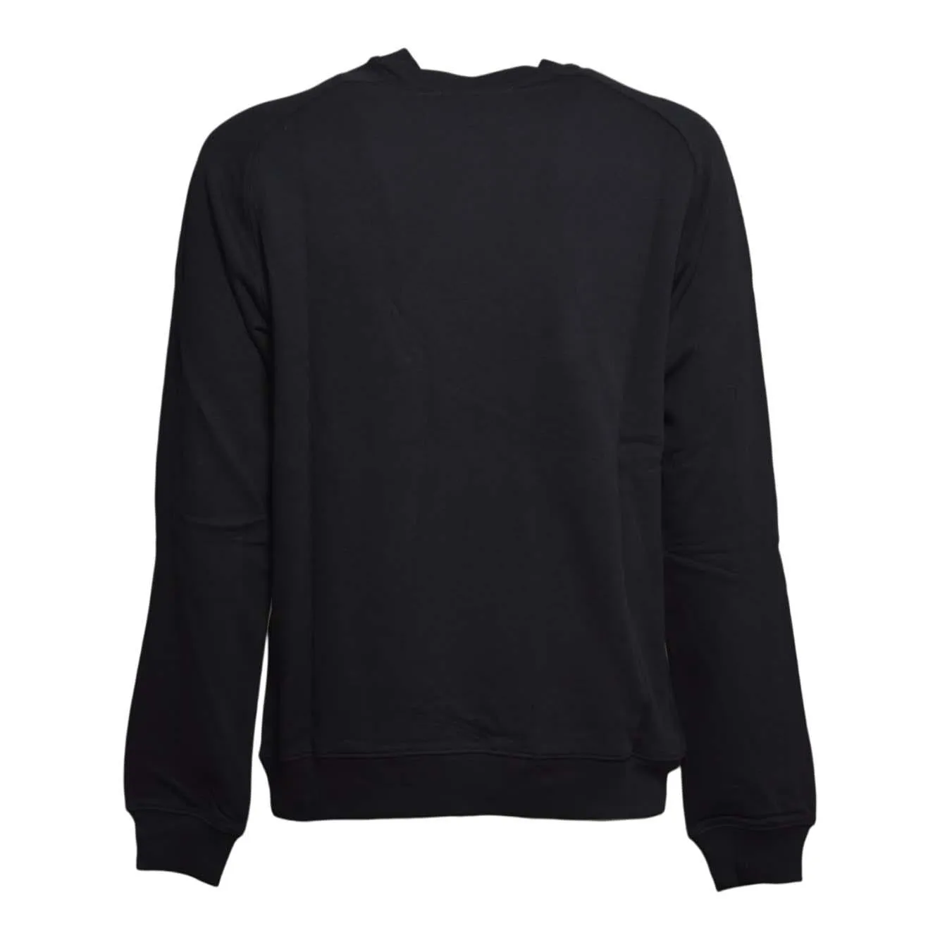 MSGM 2000MM503 felpa girocollo nera cotone logo