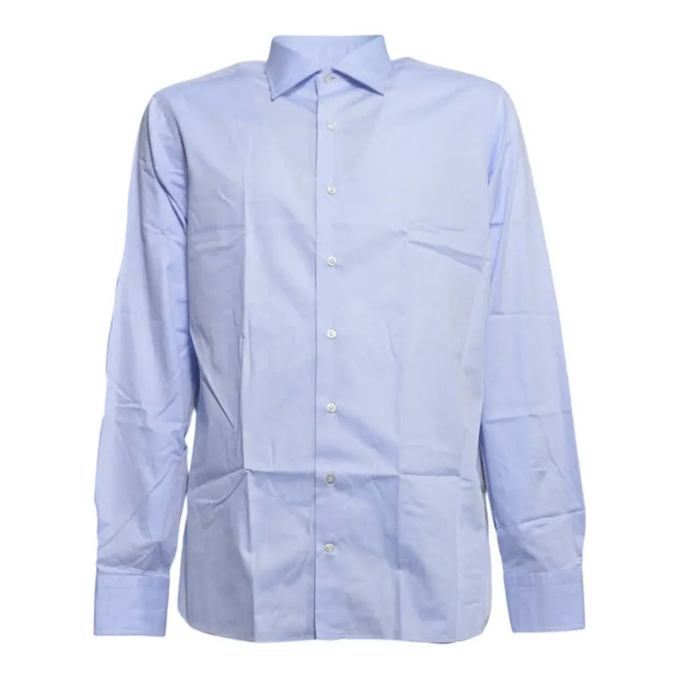 Boriello Spaccanapoli camicia azzurra cotone 39-44