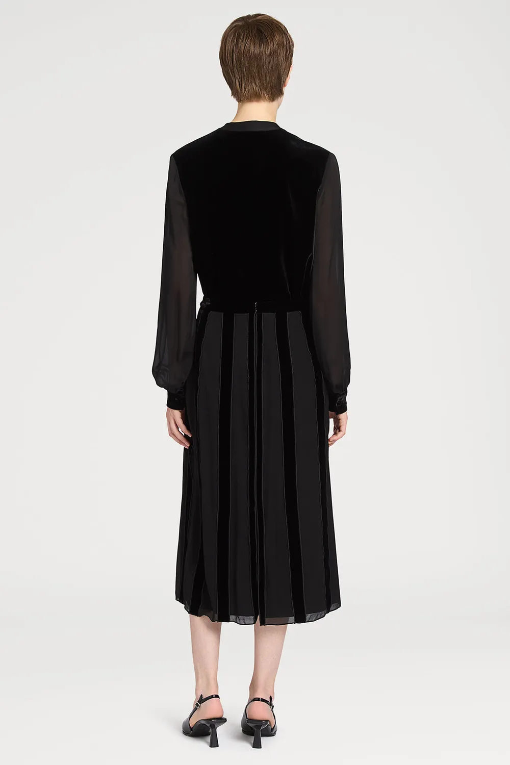 Ports 1961 PE425XXL08 gonna nera effetto seta