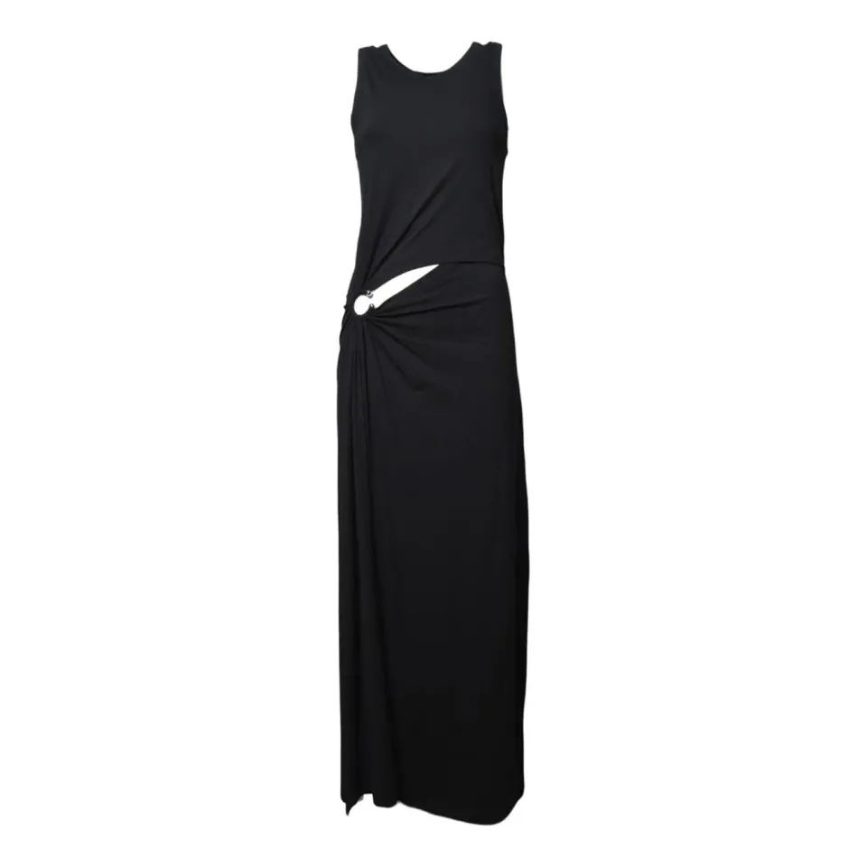 Rabanne 26PJRO242CO0555 vestito nero donna
