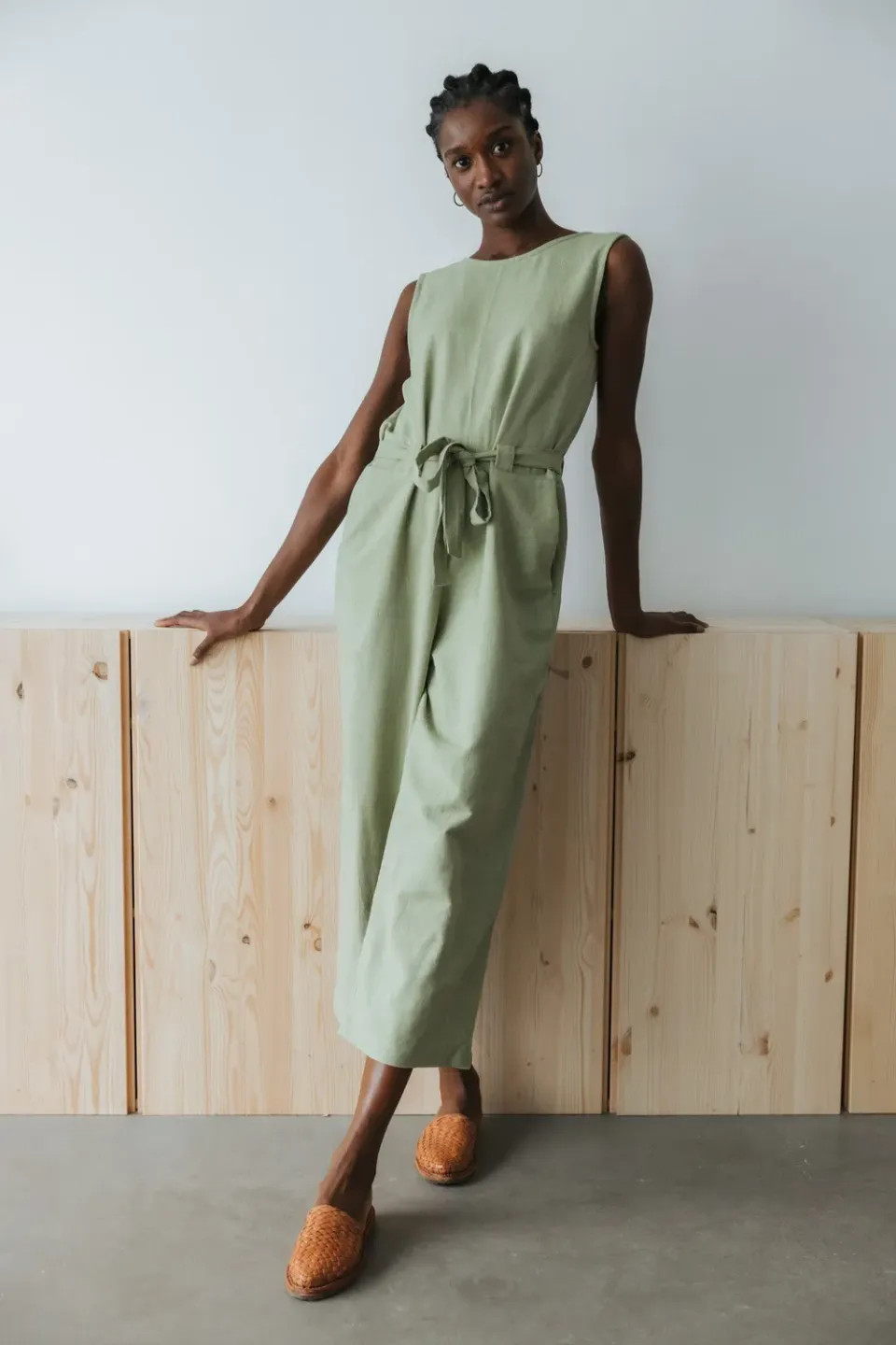 Jyoti Jalina tuta donna cotone verde lime