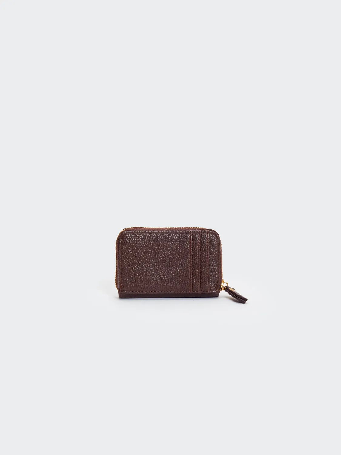 Vicolo Martellata portafoglio ecopelle moka zip