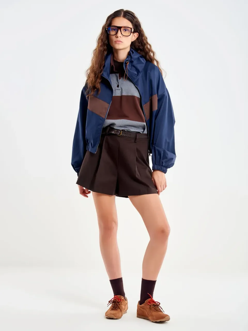 Vicolo Short con Cintura shorts moro S cotone