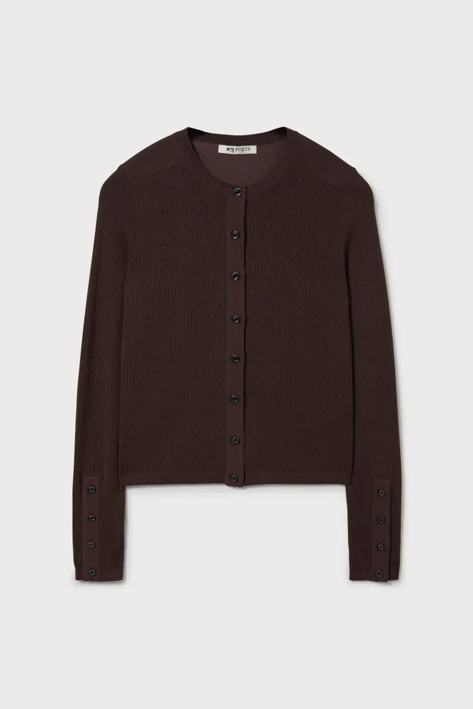PORTS 1961 PW326KFN02 cardigan lana cioccolato S slim