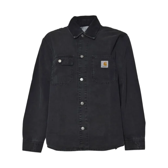 Carhartt WIP camicia Mitch I036262 canvas nera