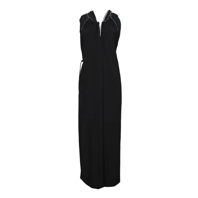 Max Mara 2611241012600 salopette nera triacetato
