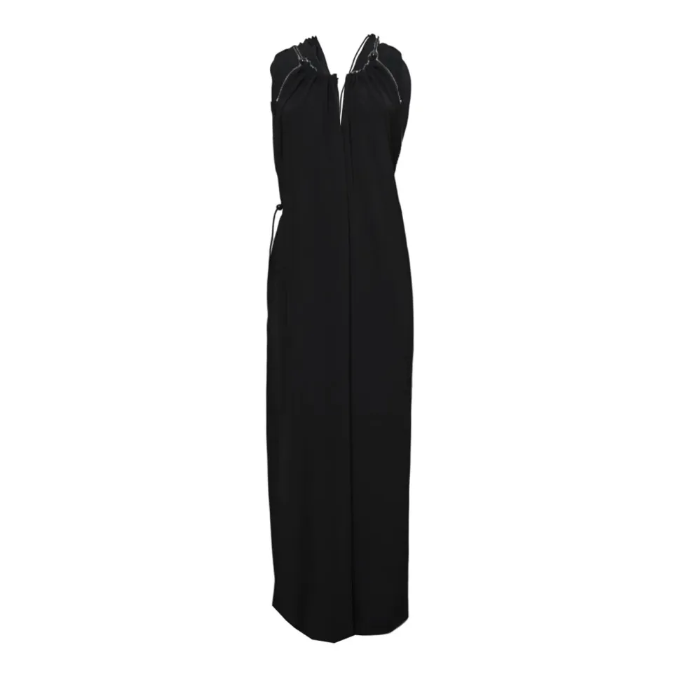 Max Mara 2611241012600 salopette nera triacetato