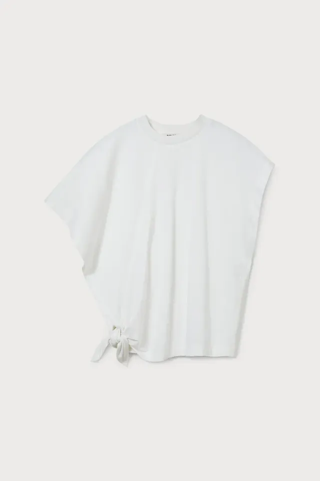 PORTS 1961 Asymmetric Knot top bianco cotone