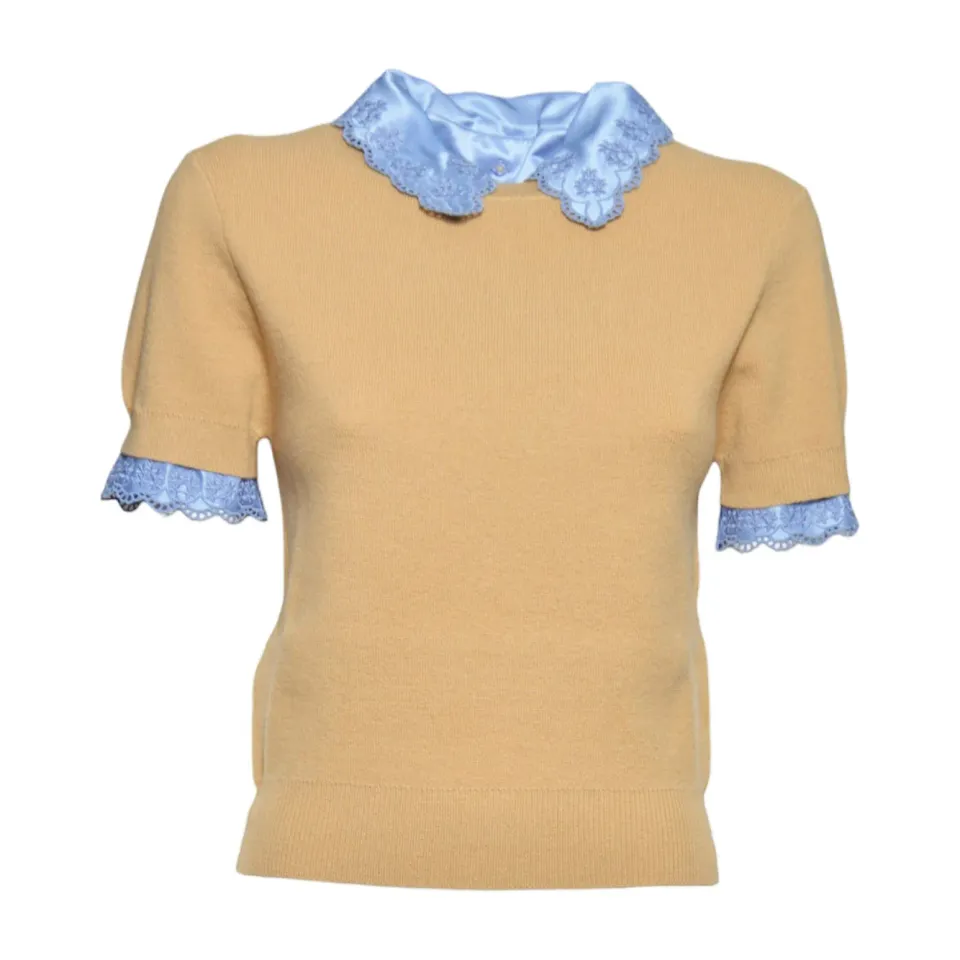 Rabanne 26AMPU103ML0622M898 cardigan beige lana