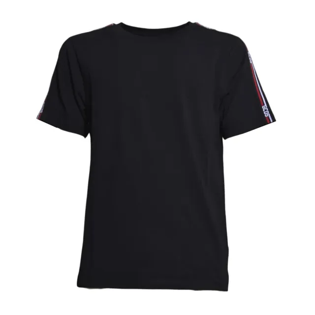 GCDS C1MEQC037J022 t-shirt logo tape nero rosso