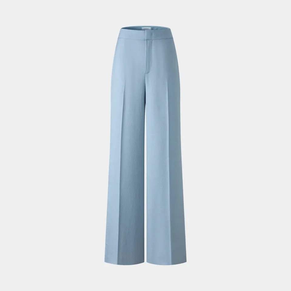 Ports SS26 pantaloni palazzo azzurri endless sky