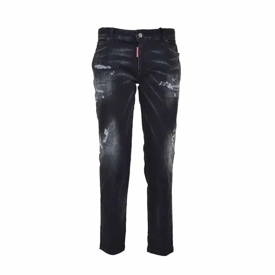 Dsquared2 S75LB0811S30802 jeans Twiggy cropped nero