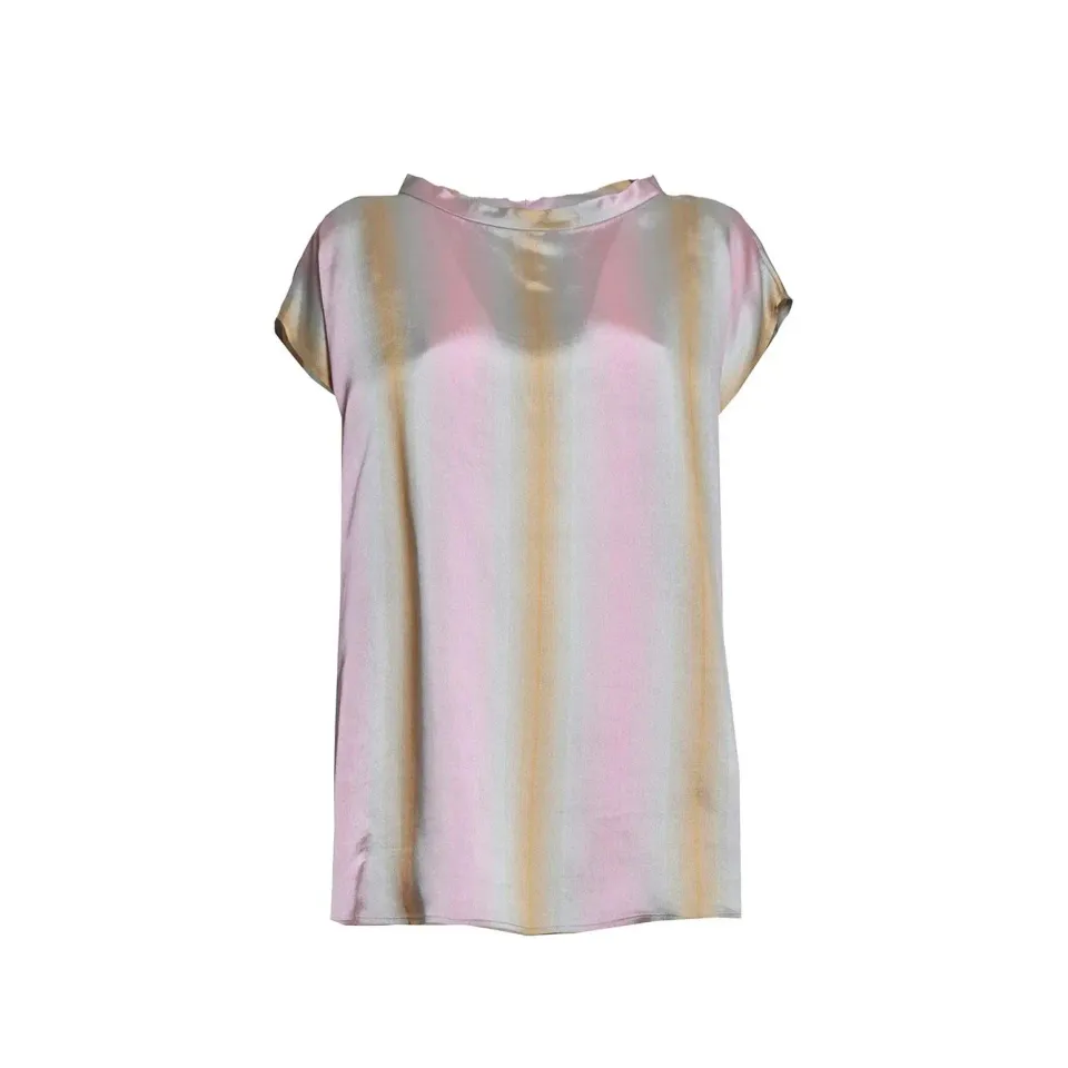 Aspesi 5640P098 top multicolore viscosa seta donna