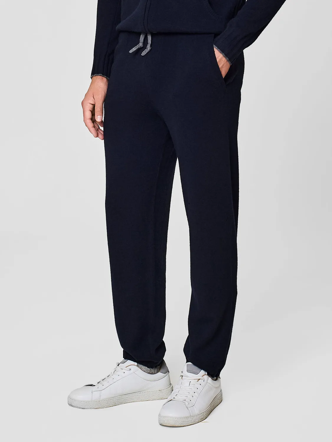 Paul Taylor jogger cashmere blu puro 12 gauge