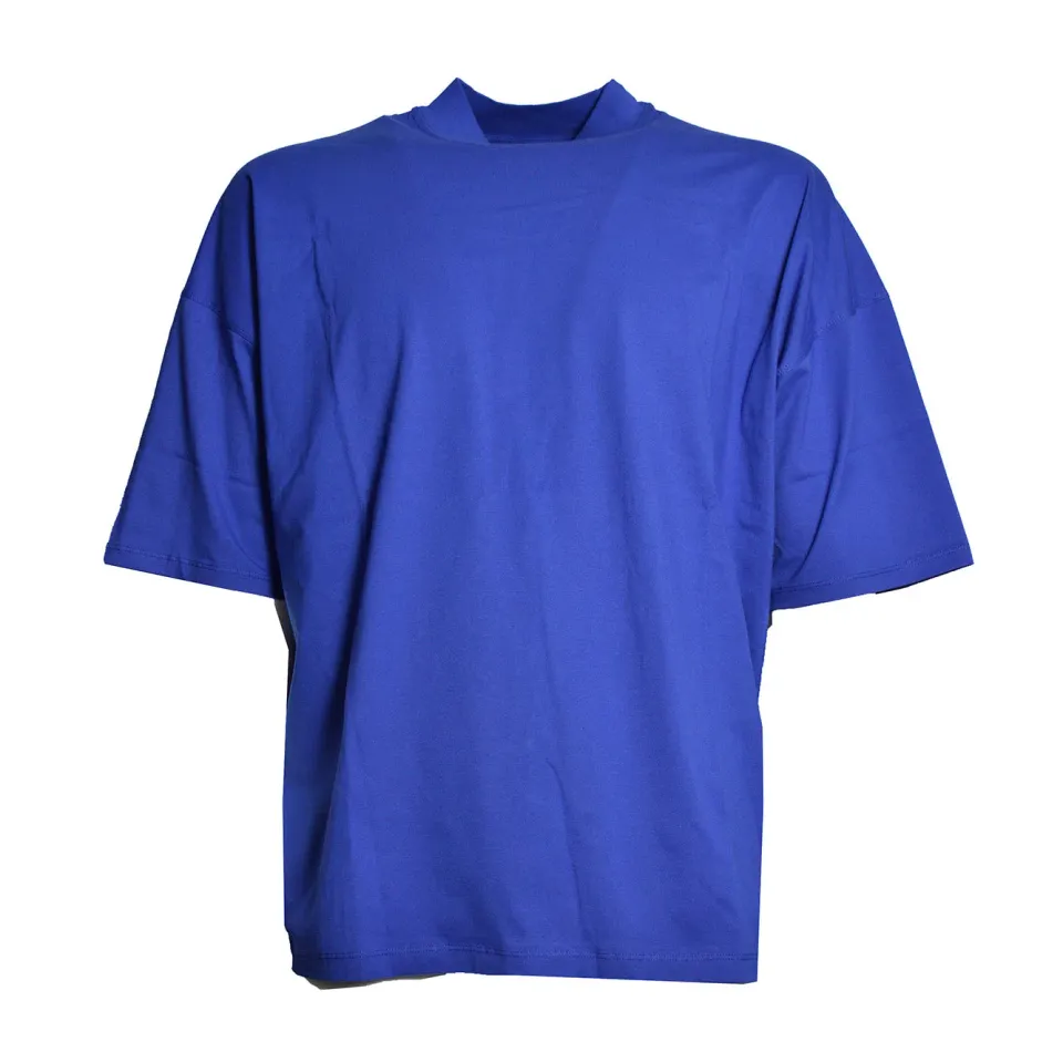 Jil Sander J22GC0266 t-shirt blu elettrico cotone