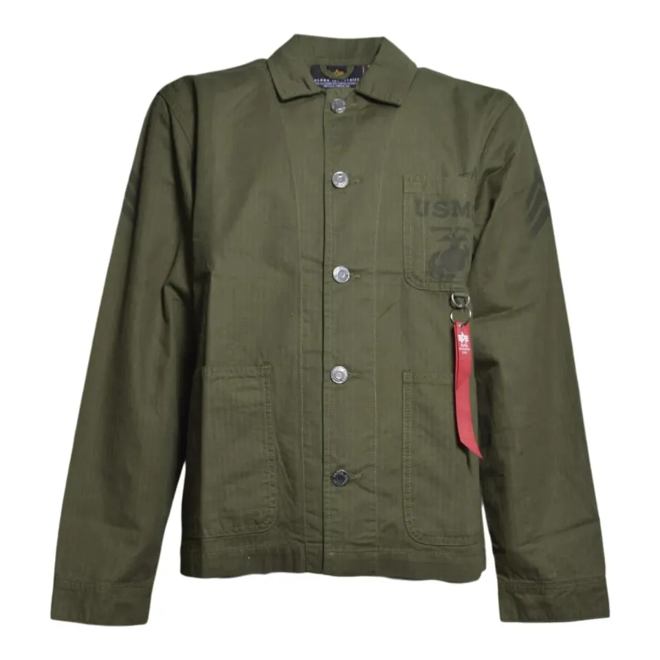 Alpha Industries P41 HBT giubbino verde oliva cotone