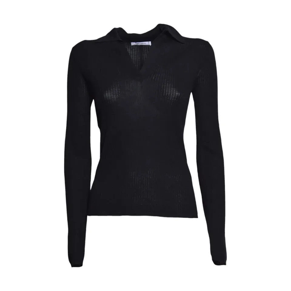 Max Mara Gergo cardigan seta cashmere blu notte S M L