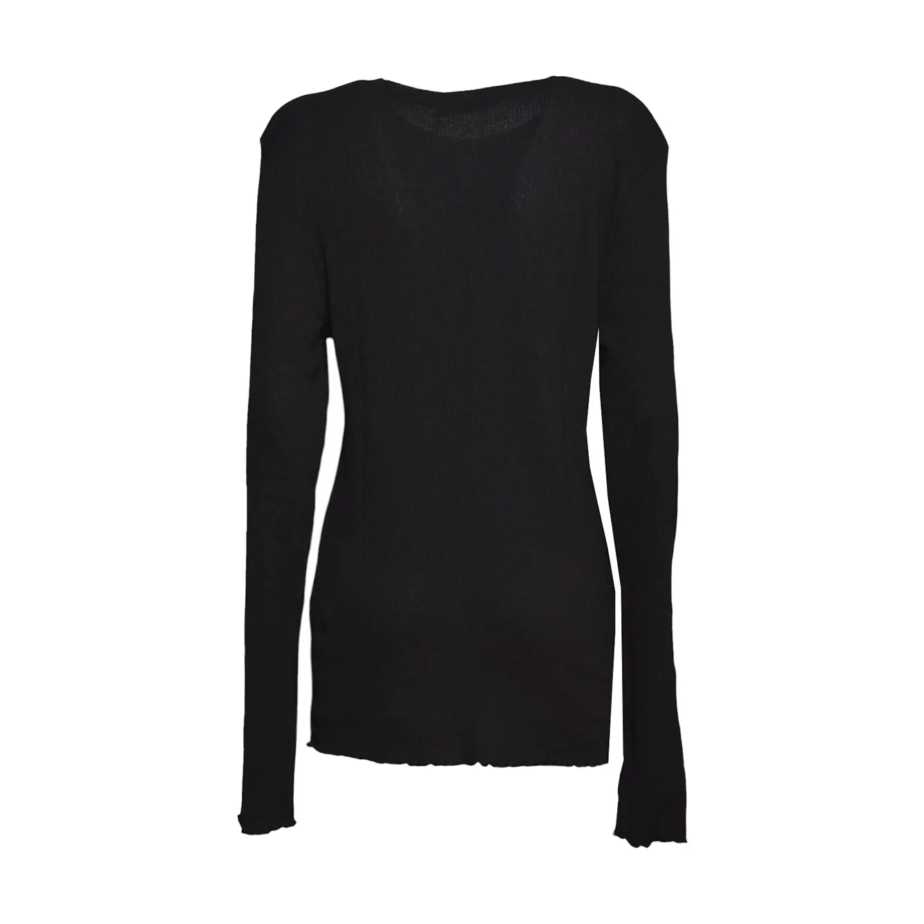 Our Legacy M4266EC maglia uomo nera ripple rib