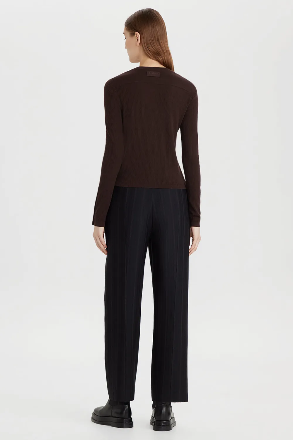 PORTS 1961 PW326KFN02 cardigan lana cioccolato S slim