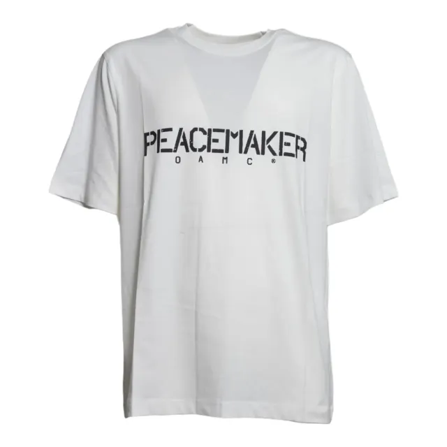 OAMC PCM3OT01DJE001 t-shirt bianca stencil uomo