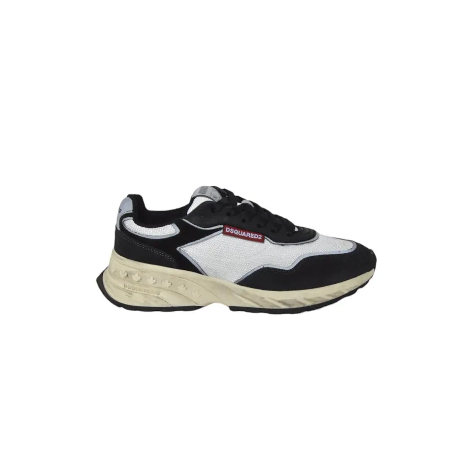 Dsquared2 SNM040023808186 Sprinter Sneakers Pelle Nera 40