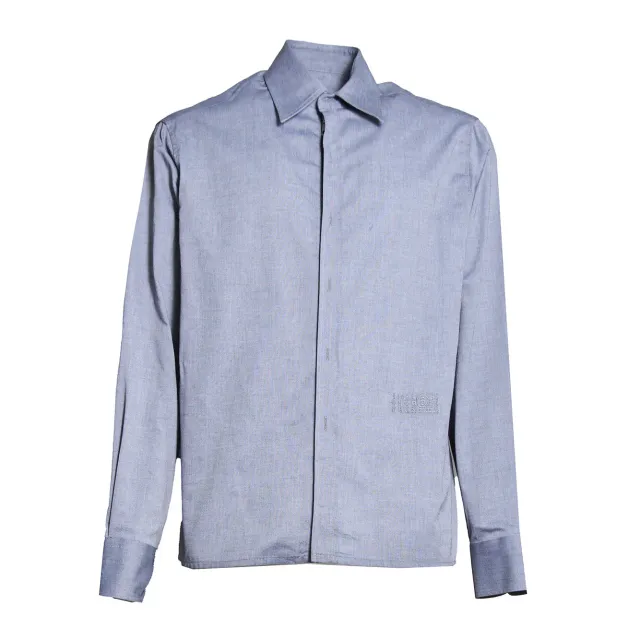 MM6 Maison Margiela SH0DT0049M36015 camicia uomo grigio chiaro