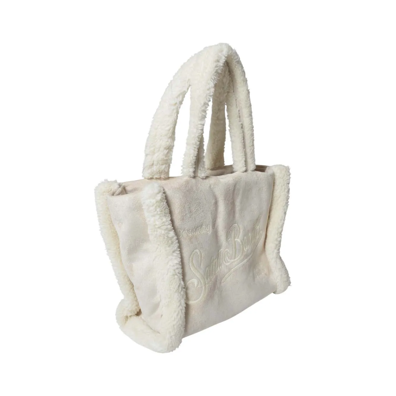 Saint Barth Colette shopping bag beige shearling