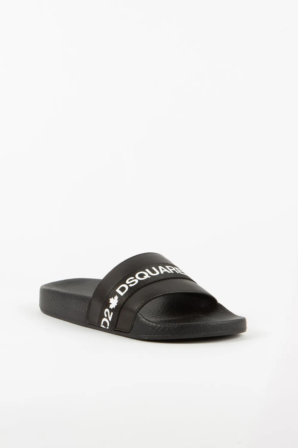 Dsquared2 SLW000704601558 ciabatte gomma nere logo taglia 41