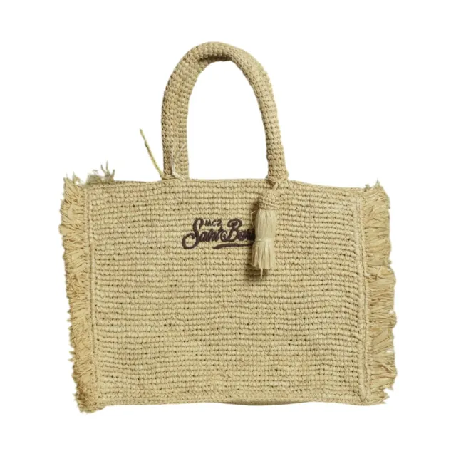 Saint Barth Colette COL0026 shopping bag rafia beige