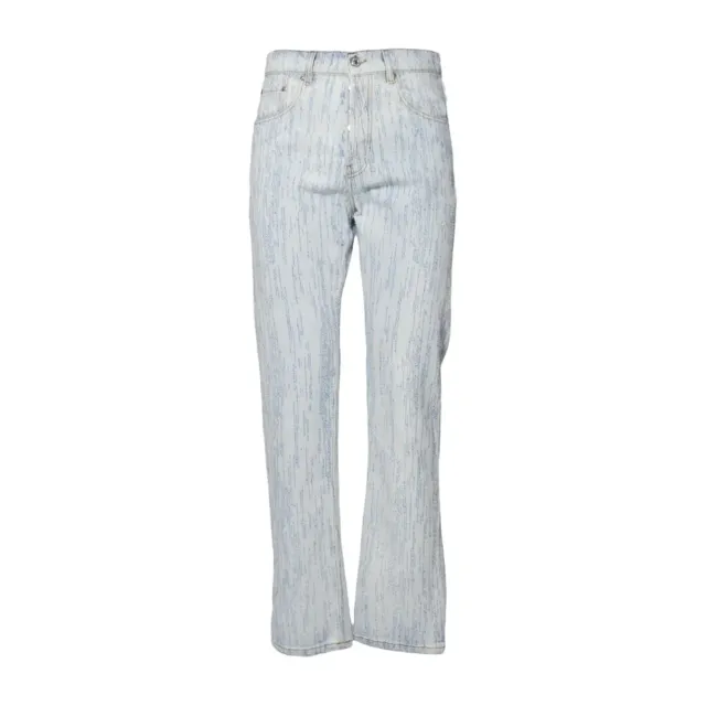 MSGM 3840MP230257085 jeans denim cotone blu
