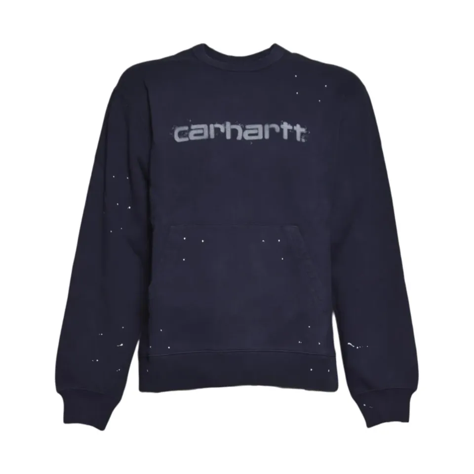 Carhartt Wip I036899 Painter felpa blu navy cotone