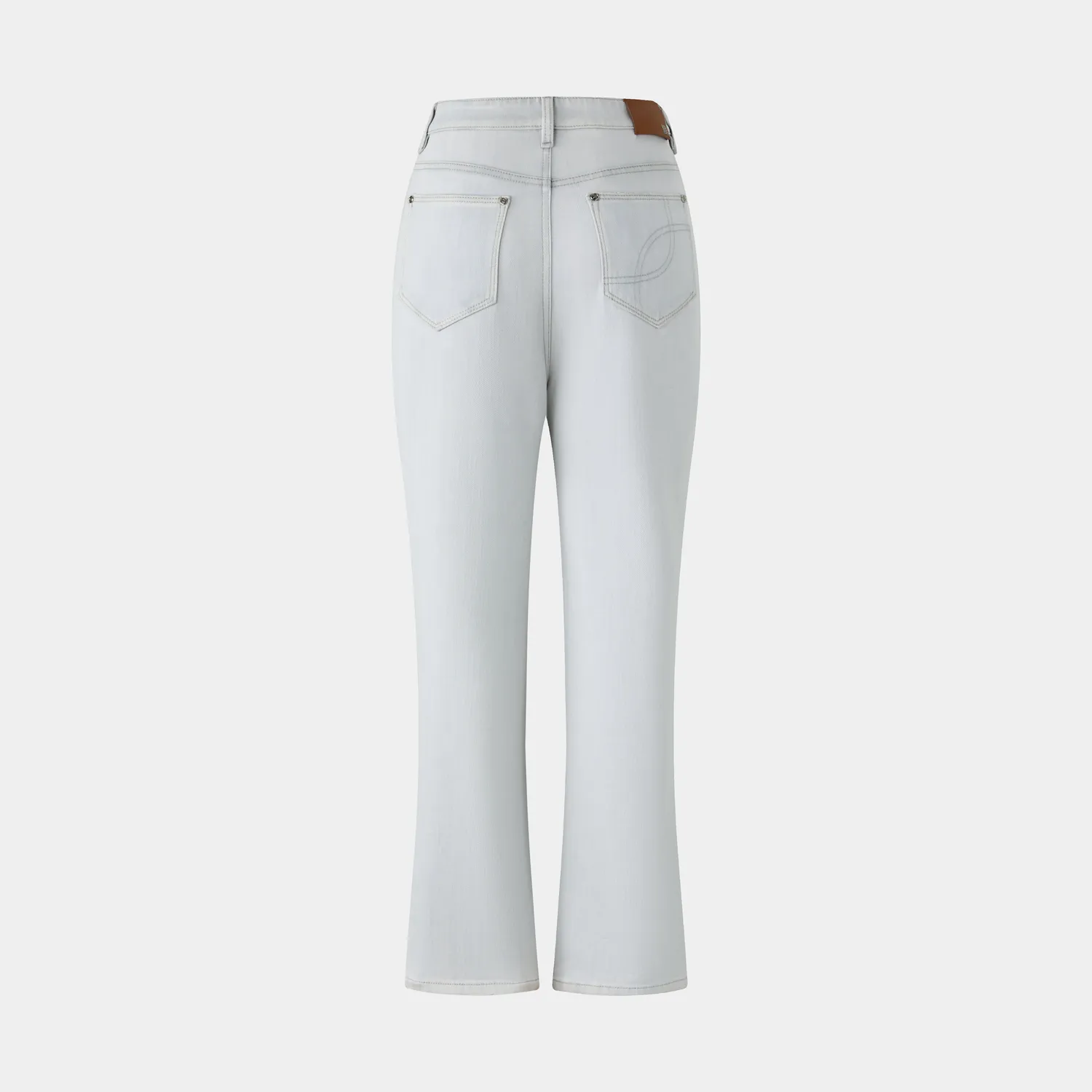 PORTS 1961 Cropped Kick-Flare jeans grigio chiaro