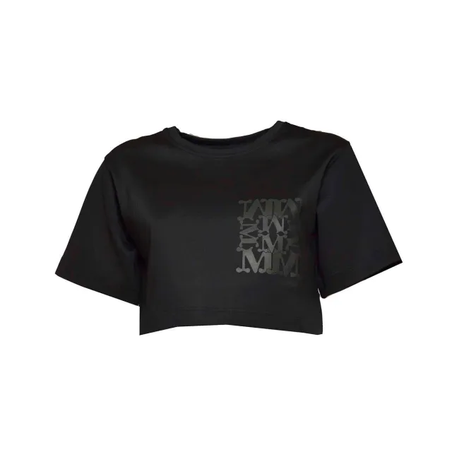 Max Mara Messico t-shirt cropped jersey nero XS