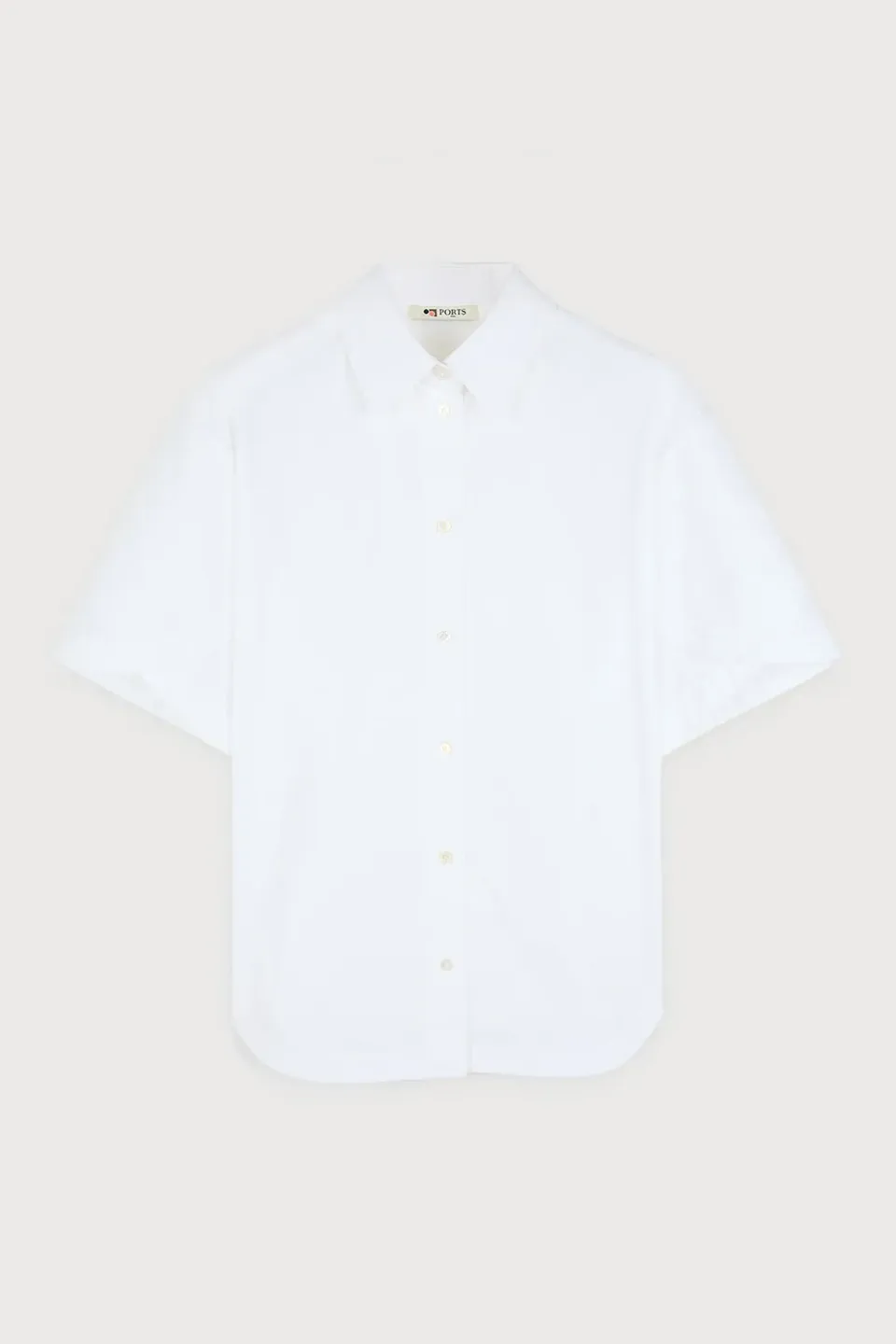 Ports 1961 camicia bianca optic white maniche corte