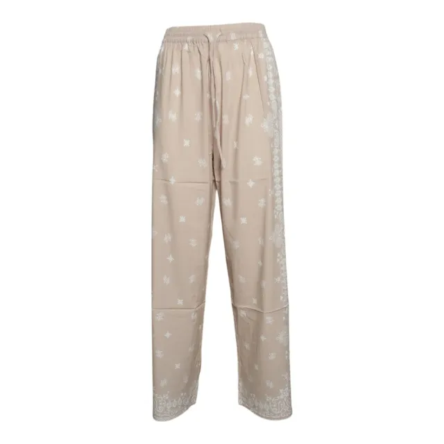 Saint Barth IKA0001 Ikaria pantaloni beige paisley larghi
