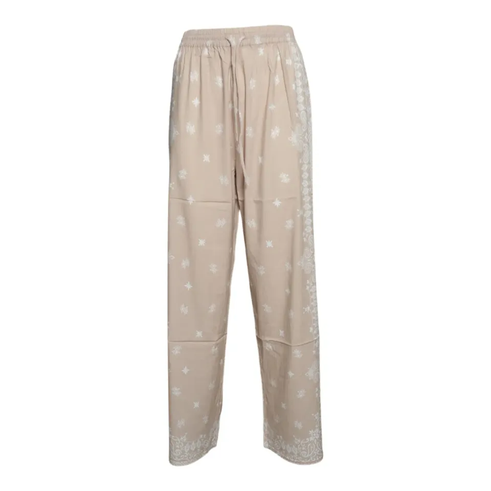Saint Barth IKA0001 Ikaria pantaloni beige paisley larghi