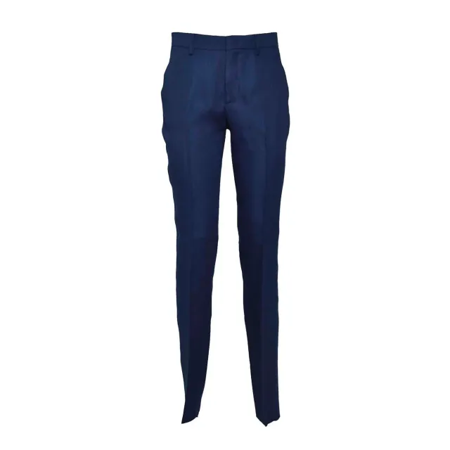 Tagliatore PSDLA340021U24E186 pantalone lino blu slim 38