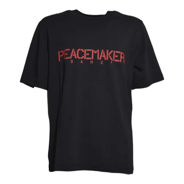 OAMC PCM3OT01DJE001 t-shirt nera stampa stencil uomo