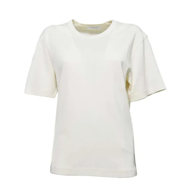 Lemaire TS0002LJ1016 t-shirt donna panna in cotone