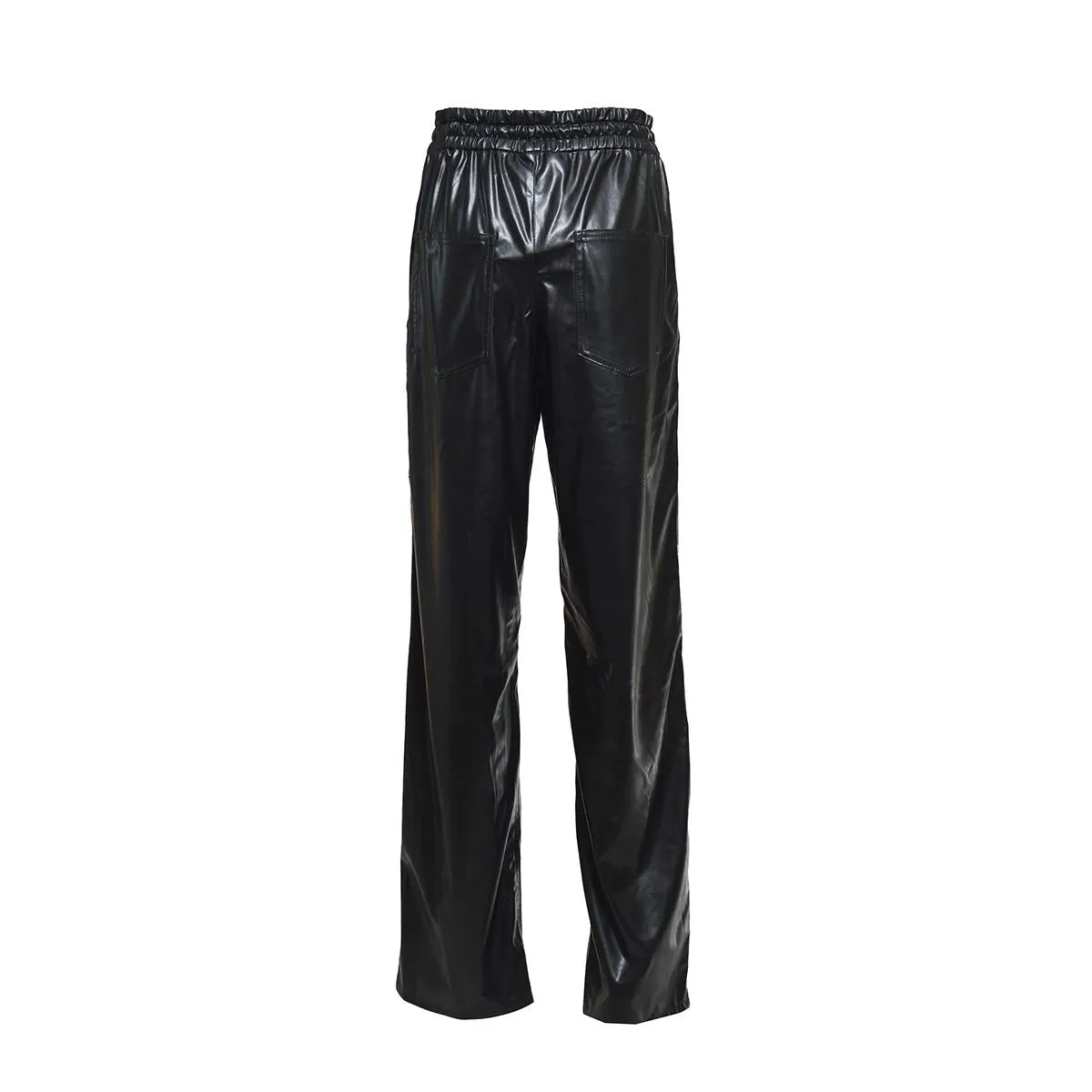 Isabel Marant Étoile Brina pantalone nero similpelle