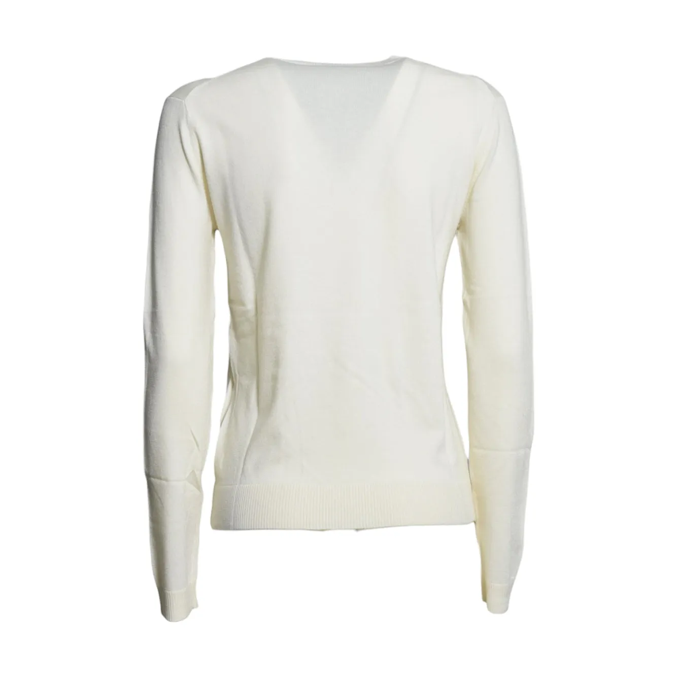 Max Mara Weekend Sicilia maglia girocollo panna in seta