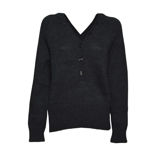 Our Legacy W4263CC cardigan antracite merino henley