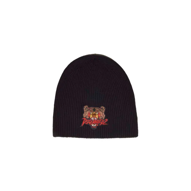 Dsquared2 KNM017101W07705 berretto lana nero Monster