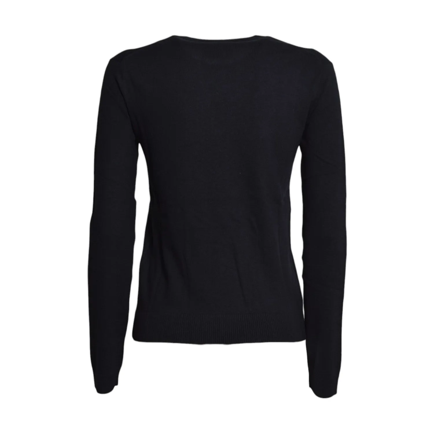 Max Mara Weekend Sicilia maglia girocollo blu notte seta
