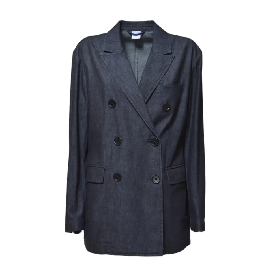Aspesi G0931G857 giacca denim blu doppiopetto