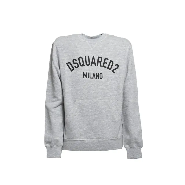 Dsquared2 Junior DQ1963D00V0 felpa ragazzo grigia cotone