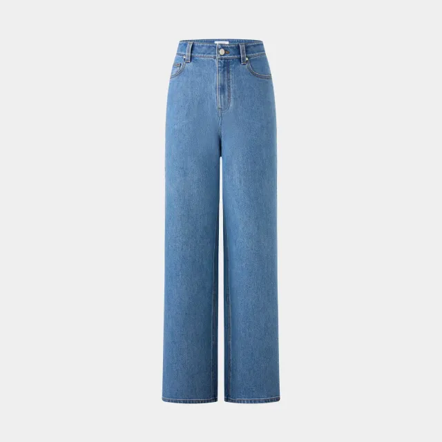 PORTS 1961 High-Waist Wide-Leg jeans blu