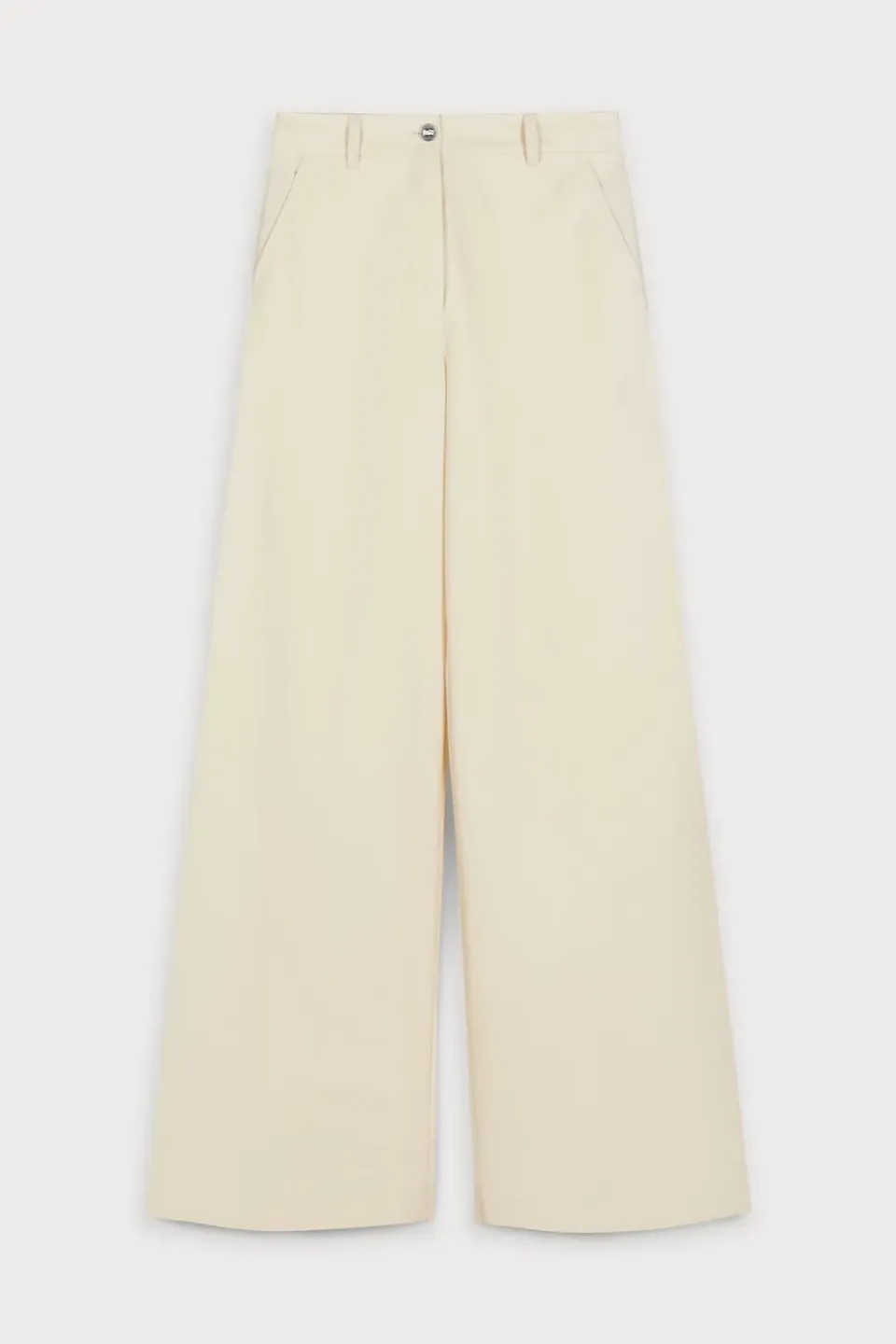 Ports 1961 Sumptuous Wool Trousers pantaloni avorio lana