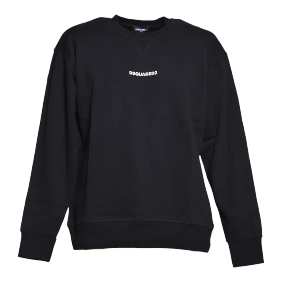 Dsquared2 Junior DQ2739D0AIZDQ900 felpa bambino nera
