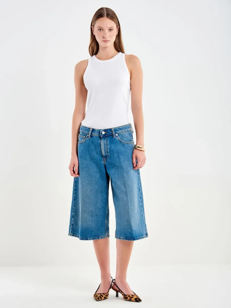 Vicolo Bermuda Shelly Blu shorts beige denim